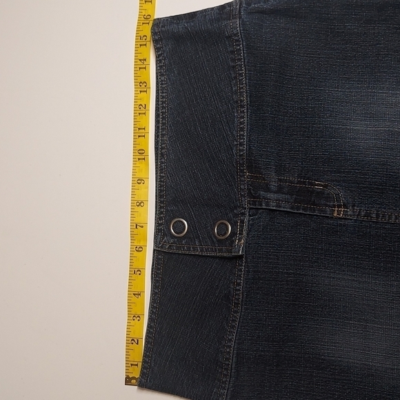 VTG Stephen Hardy SQUEEZE Denim Pencil Skirt 1990s Size 9/10 - Picture 6 of 8